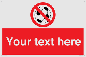 Custom No Ball Games Sign